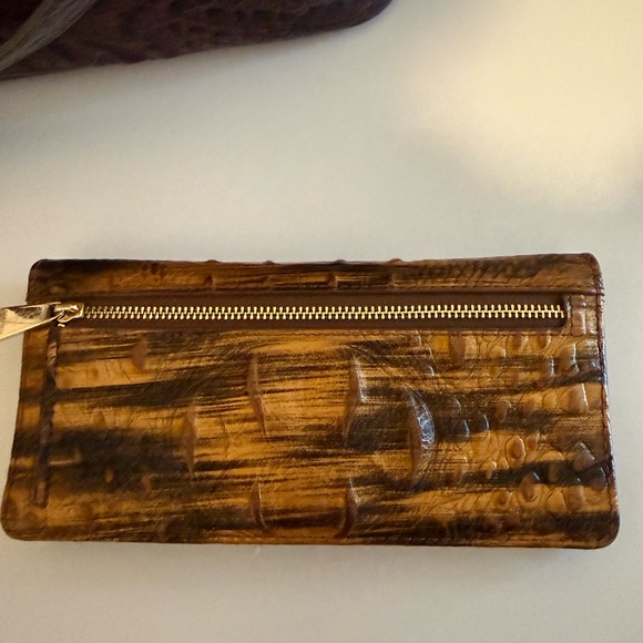 Brahmin Tan and Brown Embossed wallet for @jewelzj415 - Picture 3 of 3